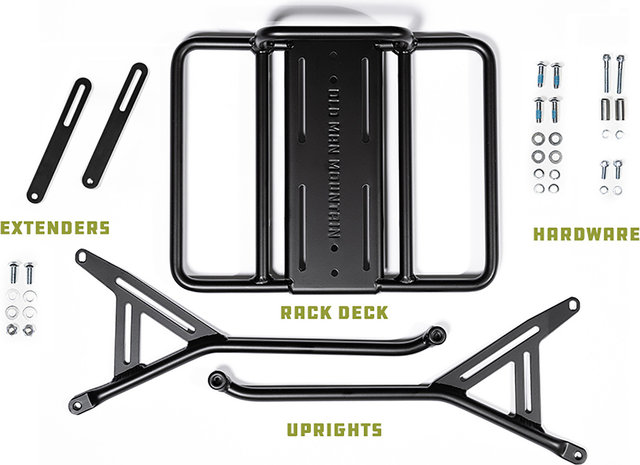 Old Man Mountain Portaequipajes Pizza Rack VR - negro