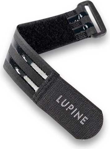 Lupine Cinta de velcro - negro | 210 mm