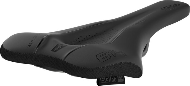 SQlab Sillín de grava 614 ERGOWAVE® active 2.1 - black | 120 mm | 275 mm