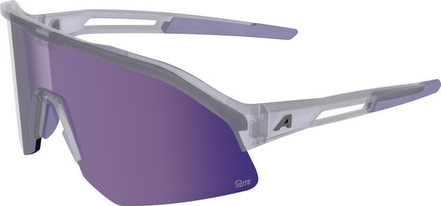 Alpina Sonic HR M Q-Lite Sports Glasses - lilac transparent gloss | mirror purple