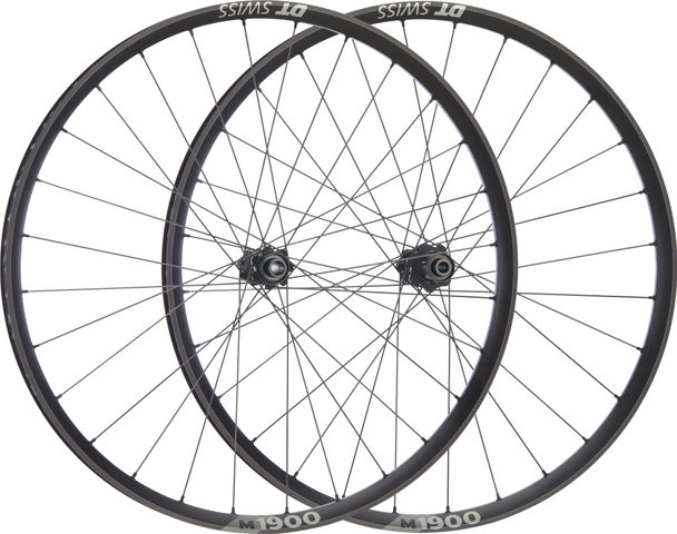DT Swiss Set de Roues M 1900 SPLINE 30 Disc Center Lock 27,5" - noir/Shimano Route/142 mm/100 mm/27,5" (650B)/100 mm/Shimano Route/100 mm/142 mm/Non Boost/Non Boost