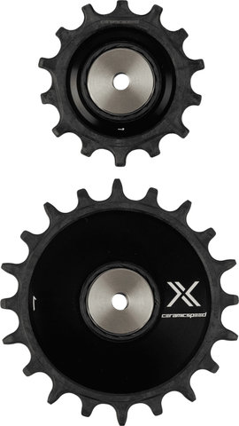 CeramicSpeed AlphaDisc OSPW Jockey Wheels - black | 14 teeth (guide pulley), 20 teeth (tension pulley)