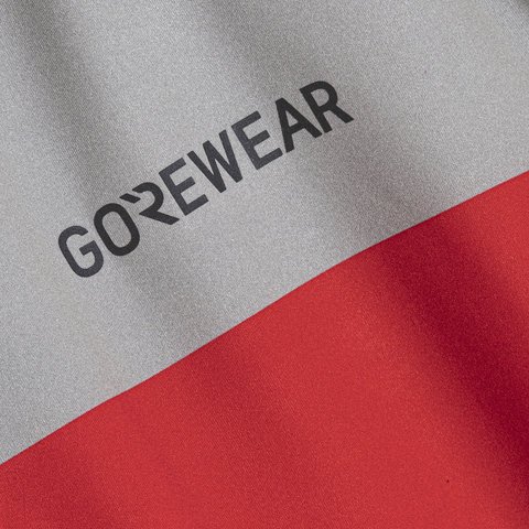 GORE Wear Swiftride Block S/S Jersey - lab graphite - lab red | M