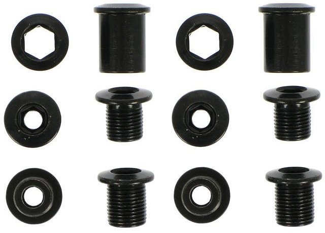 Chainring Bolts w/ Guard for 2x Cranks - black/universal