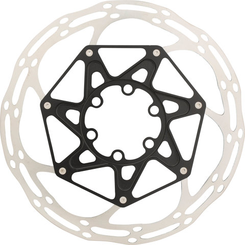 SRAM Centerline X Rounded 6-Loch Bremsscheibe mit Titan-Schrauben 2-teilig - silver-black/160 mm