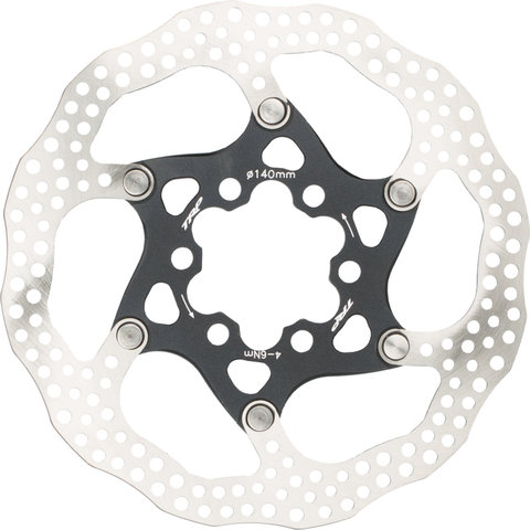 TRP Disco de frenos TR-13 6 agujeros 2 piezas - negro-plata/140 mm