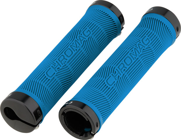 Chromag Palmskin Lock On Lenkergriffe - blue-black/142 mm
