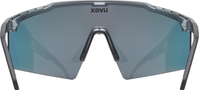 uvex flowline Brille - smoke matt | mirror red