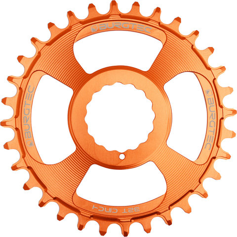 Burgtec 3 mm Offset Thick Thin Kettenblatt für Cinch/TRP - iron bro orange/32/32 Z