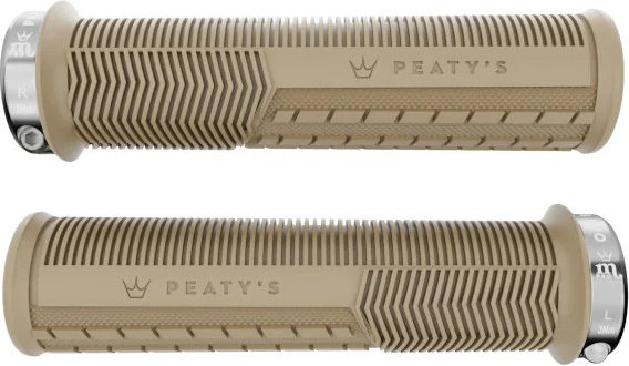 Peaty's Poignées de guidon verrouillables Monarch Pro Grip Mushroom - sage | 32 - 34 mm