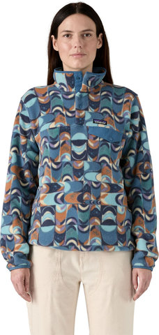Patagonia Suéter Lightweight Synchilla Snap-T Fleece para Mujer - swallowtail geo-still blue/S