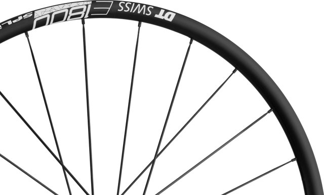 DT Swiss Juego de ruedas E 1800 SPLINE 23 Disc Center Lock 28" - schwarz | 142 mm | 100 mm | 28" | Shimano carretera | 100 mm | 100 mm | 142 mm