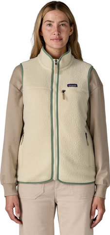 Patagonia Gilet Retro Pile pour Dames - natural-ellwood green/M