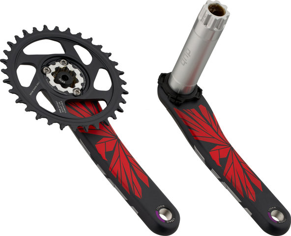 SRAM X01 Eagle Boost DUB DM 12-fach Carbon Kurbelgarnitur - lunar-oxy/170,0 mm