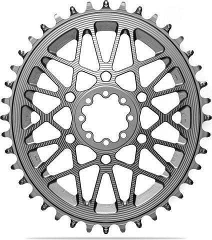 absoluteBLACK Oval 1x AXS SRAM Gravel Direct Mount 8 Schrauben Kettenblatt - titanium | 40 | 40 Z