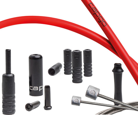 capgo BL Long Shift Cable Set for Shimano/SRAM - red