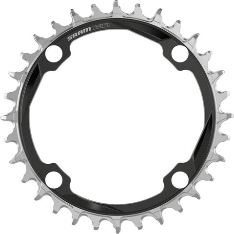 SRAM Plato T-Type XX Eagle Transmission de 4 Brazos, 104 mm para Ochain - black-silver | 34 | 34