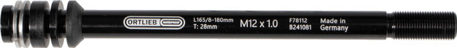 ORTLIEB Thru Axle M6-Connector Thru Axle - black/12 mm, 1,0 mm, 180 mm