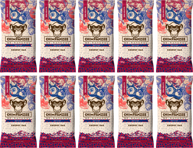 Chimpanzee Barrita Energy Bar - 10 unidades - berries/550 g