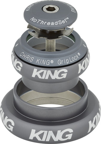 Chris King Jeu de Direction NoThreadSet EC34/28,6 - EC44/40 GripLock - matte slate/EC34/28,6 - EC44/40