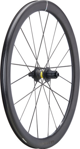 Mavic Cosmic Ultimate 45 Disc Center Lock 23 mm 28" Carbon Laufradsatz - schwarz/Shimano Road/100 mm/142 mm/28"