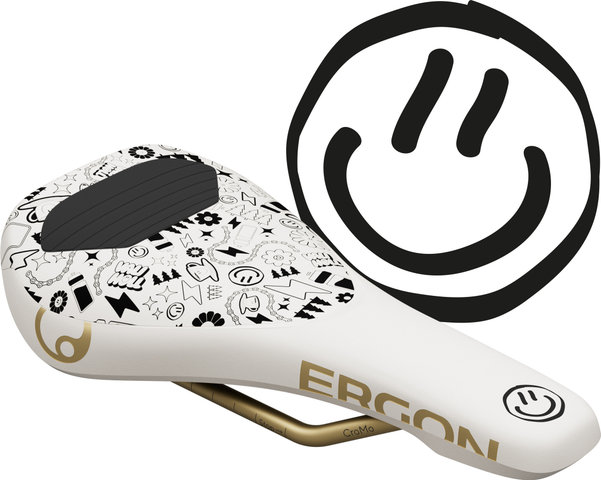 Ergon SM Downhill Comp Vali Höll Edition Saddle - white | 120 mm