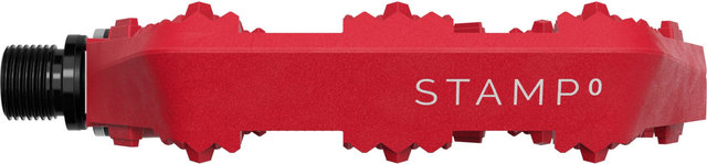 crankbrothers Pedales de plataforma Stamp 0 - bright red/112 /116 /large