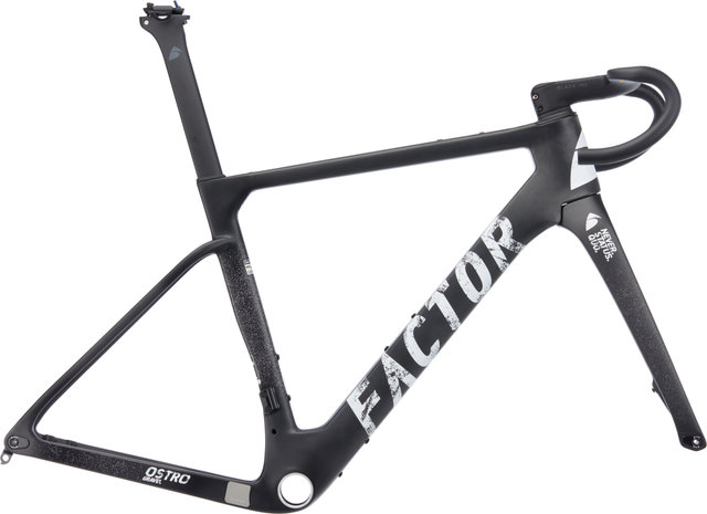 Factor OSTRO Gravel V.A.M. Disc T47a Shimano Kit de cuadro de carbono - naked grunge/54 cm, 100 mm x 38 cm, SB 0 mm
