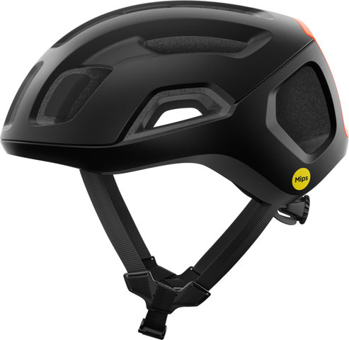 POC Casco Ventral Air MIPS - uranium black matt-fluorescent orange matt | 56 - 61 cm