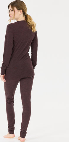 Whistler Cerro Merino L/S Women's Thermal Underwear Set - fudge | S