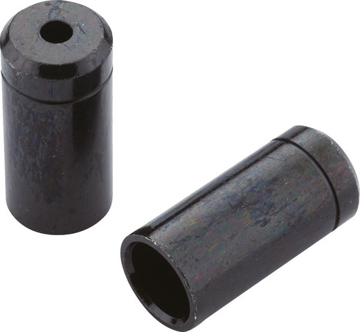 Jagwire Brass End Caps for Shift Cable Housing 4 mm, Sealed - 10 pieces - black
