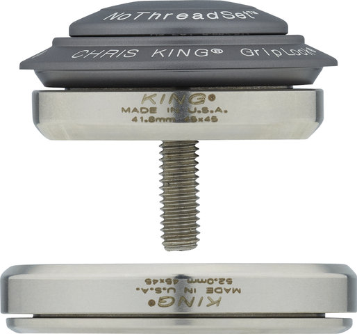Chris King DropSet 5 IS42/28,6 - IS52/40 GripLock Steuersatz - matte slate/1 1/8" - 1,5" tapered/IS42/28,6 - IS52/40