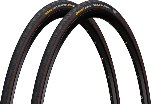 Continental Grand Prix 4-Season 28" Faltreifen 2er-Set - schwarz / schwarz/28 "/25 mm/25-622