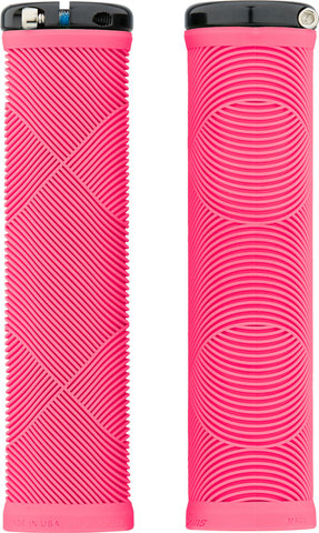 Lizard Skins Puños Strata Lock-On - neon pink/135 mm