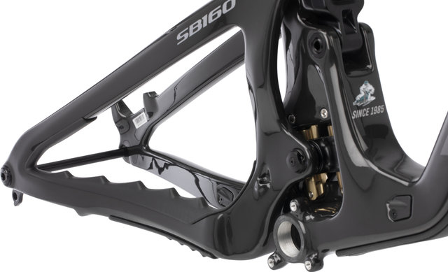 Yeti Cycles Kit de cuadro SB160 TURQ Carbon 29" - raw carbon | 1 1/8" - 1,5" tapered | L