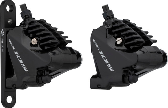 Shimano Set de Freins à Disque av+arr 105 BR-R7070 + ST-R7020 - silky black/Ensemble/gauche/droite (spécifique)