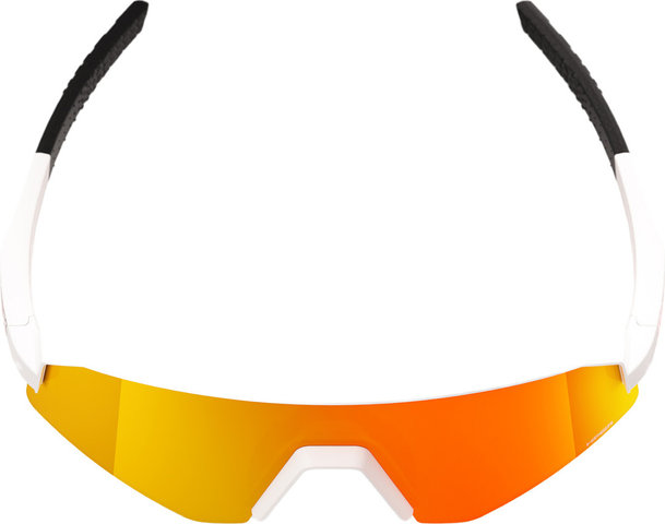 100% Lunettes de Sport Slendale Youth HiPER - matte white | hiper red multilayer mirror