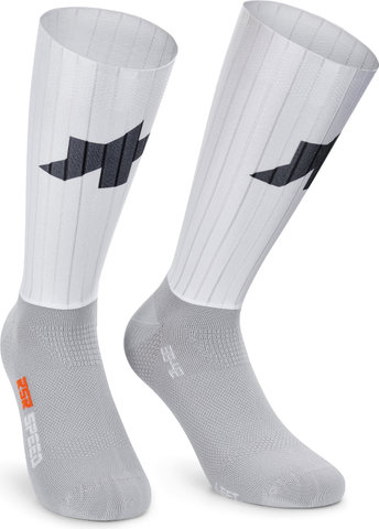 ASSOS Calcetines Aero de Velocidad RSR S11 - white series/39 - 42