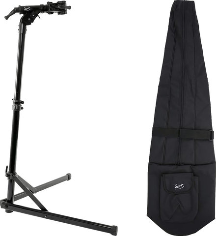 CONTEC Soporte de montaje Rock Steady + Bolsa de transporte para estuche de v - negro