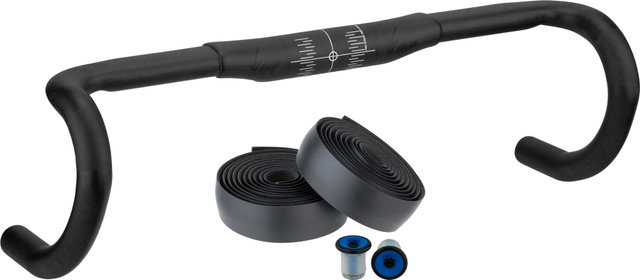 tune Set de manillar Road Carbon - negro-azul | 420 mm | 420 mm