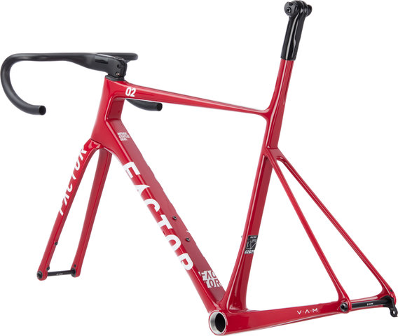 Factor O2 V.A.M. Disc T47a SRAM DUB Carbon Frame Kit Model 2023 - red velvet/54 cm, 110 mm x 38 cm, SB 0 mm