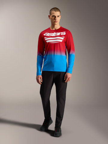 alpinestars A-Dura Astars 2.0 L/S Trikot - red-bright blue | S