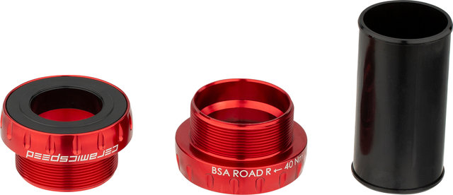 CeramicSpeed BSA Shimano Road Bottom Bracket - red/BSA