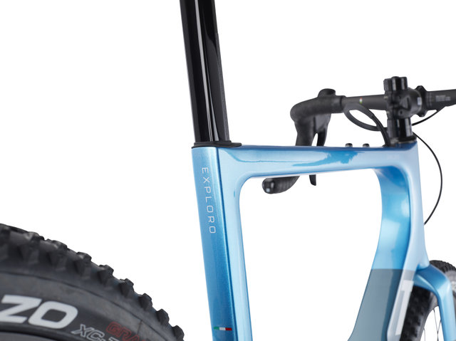 3T Vélo de Gravel en Carbone Exploro Max Ekar 1X - blue-brown/27,5" (650B)/M