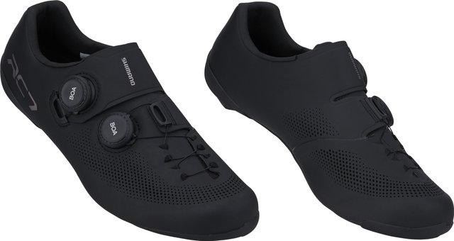 Shimano Zapatillas de ciclismo de carretera SH-RC703E anchas - black/42/42