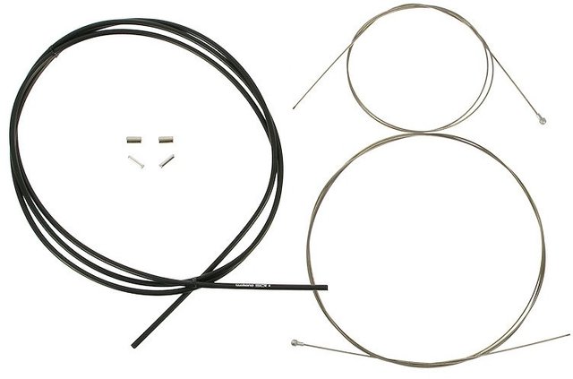 Bremszugset Edelstahl Rennrad - schwarz/universal