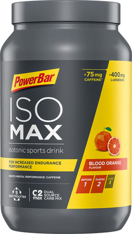 Powerbar Isomax Isotonisches Sportgetränk - 1200 g - blood orange - caffeine