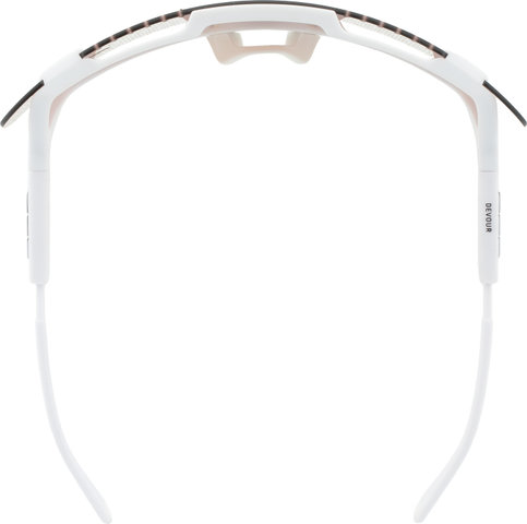 POC Devour Sportbrille mit Ersatzglas - hydrogen white | clarity trail-partly sunny silver
