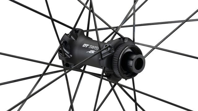 DT Swiss Juego de ruedas HEC 1400 SPLINE 62 Carbon Disc Center Lock Hybrid 28" - schwarz | 142 mm | 100 mm | 28" | SRAM XDR | 100 mm | 100 mm | 142 mm