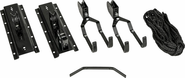 Eufab Élévateur de plafond pour vélo - noir